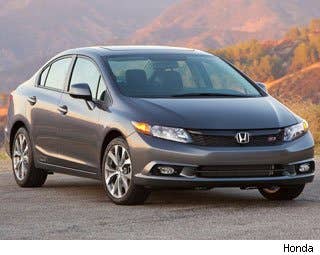 MSRP: $22,715 Invoice: $21,105 Fuel Economy: 22 mpg city, 31 mpg highway TheHonda Civic is one of the best small cars on the planet. The Si trim adds a bigger engine with a great six-speed manual transmission. The fact that you can get everything that comes with the Civic -- reliability, resale value, etc. -- combined with some performance makes this a stellar option as a sporty car. Research the Honda Civic Si Honda Civic Si Photos & Information Honda Civic Si Best Deals Honda Civic Si Local Dealer Price Quote