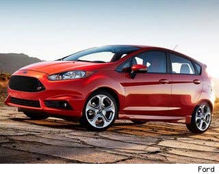 MSRP: $21,400 Invoice: $20,598 Fuel Economy: NA The Ford Fiesta ST is a sporty take on the automaker's successful subcompact. A turbocharged 1.6L I-4 engine produces 200 hp, which, for this lightweight little hatchback, is more than enough to get you moving very quickly. Starting at $21,400, it's a lot of fun for a pretty small price. Research the Ford Fiesta ST Ford Fiesta ST Photos & Information Ford Fiesta ST Best Deals Ford Fiesta ST Local Dealer Price Quote