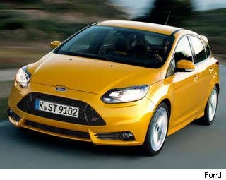 MSRP: $24,115 Invoice: $22,486 Fuel Economy: 22 mpg City, 32 mpg Highway  The great thing about theFord Focus ST is that it offers performance comparable to hot import juggernauts like the Subaru WRX STI and Mitsubishi Lancer Evolution for a much better price. Just $24,115 gets you a great turbocharged 2.0L engine, excellent handling performance and 32 mpg on the freeway. That's a heck of a package.   Research the Ford Focus ST  Ford Focus ST Photos & Information  Ford Focus ST Best Deals  Ford Focus ST Local Dealer Price Quote