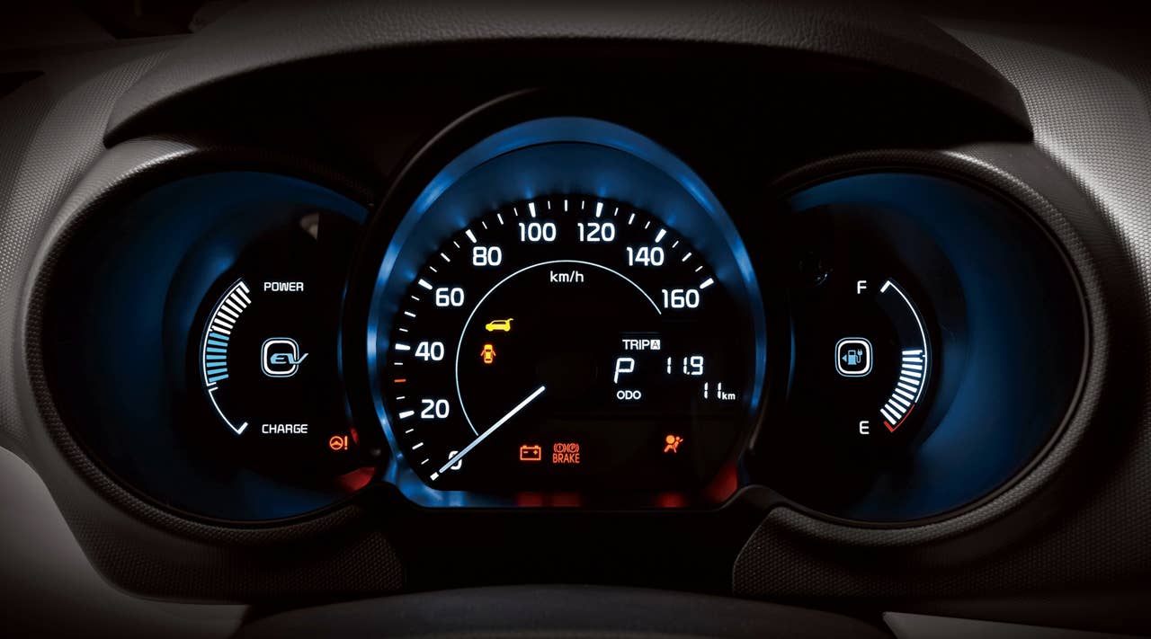 Kia Ray EV gauge cluster