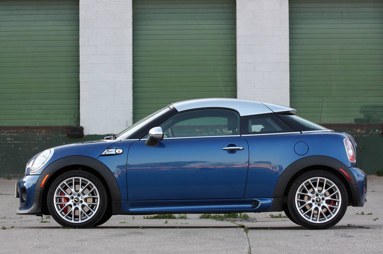 2012 Mini John Cooper Works Coupe side view