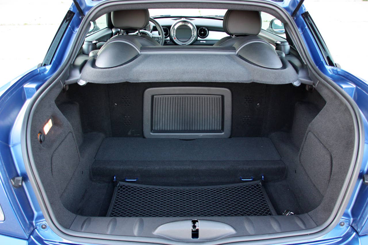 2012 Mini John Cooper Works Coupe rear cargo area