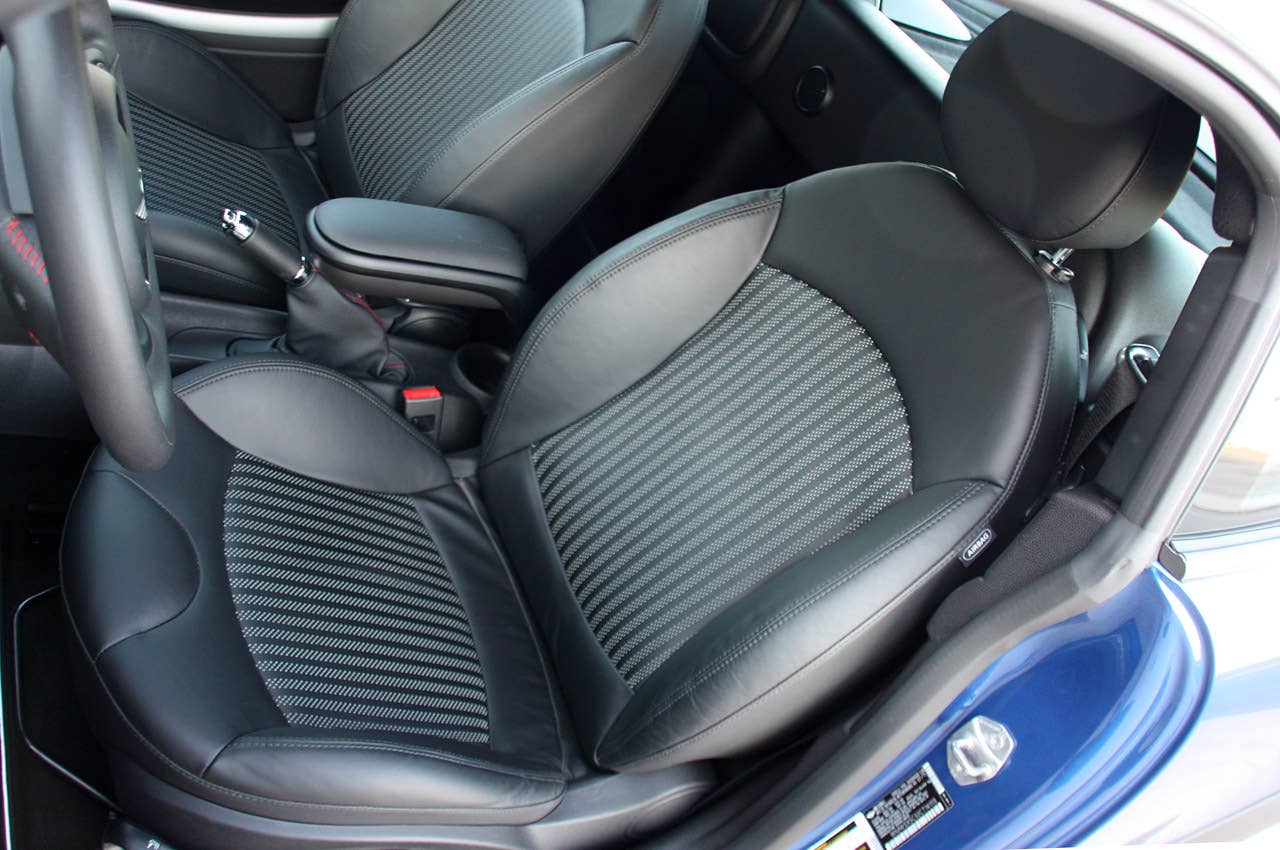 2012 Mini John Cooper Works Coupe front seats