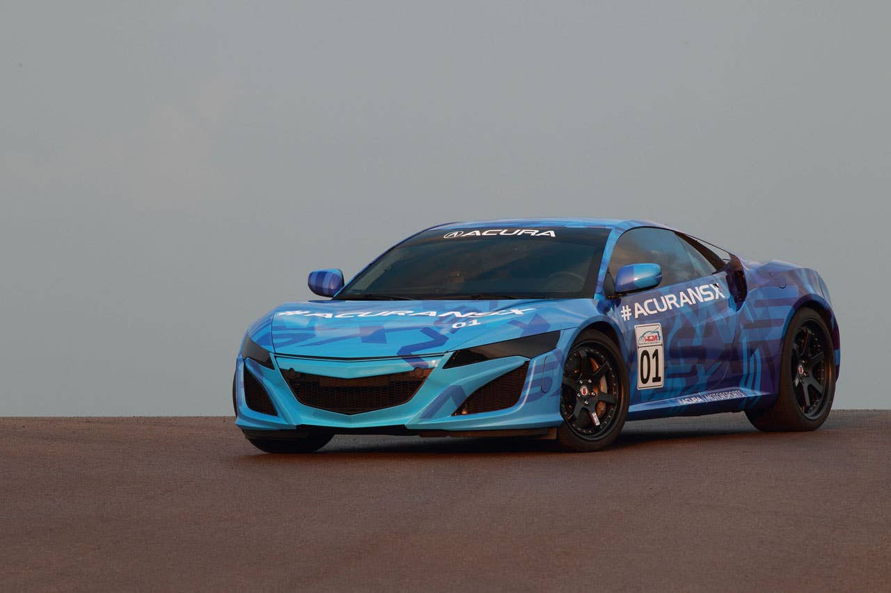 The Acura NSX Prototype makes its public running debut at Mid-Ohio in Lexington, Ohio.