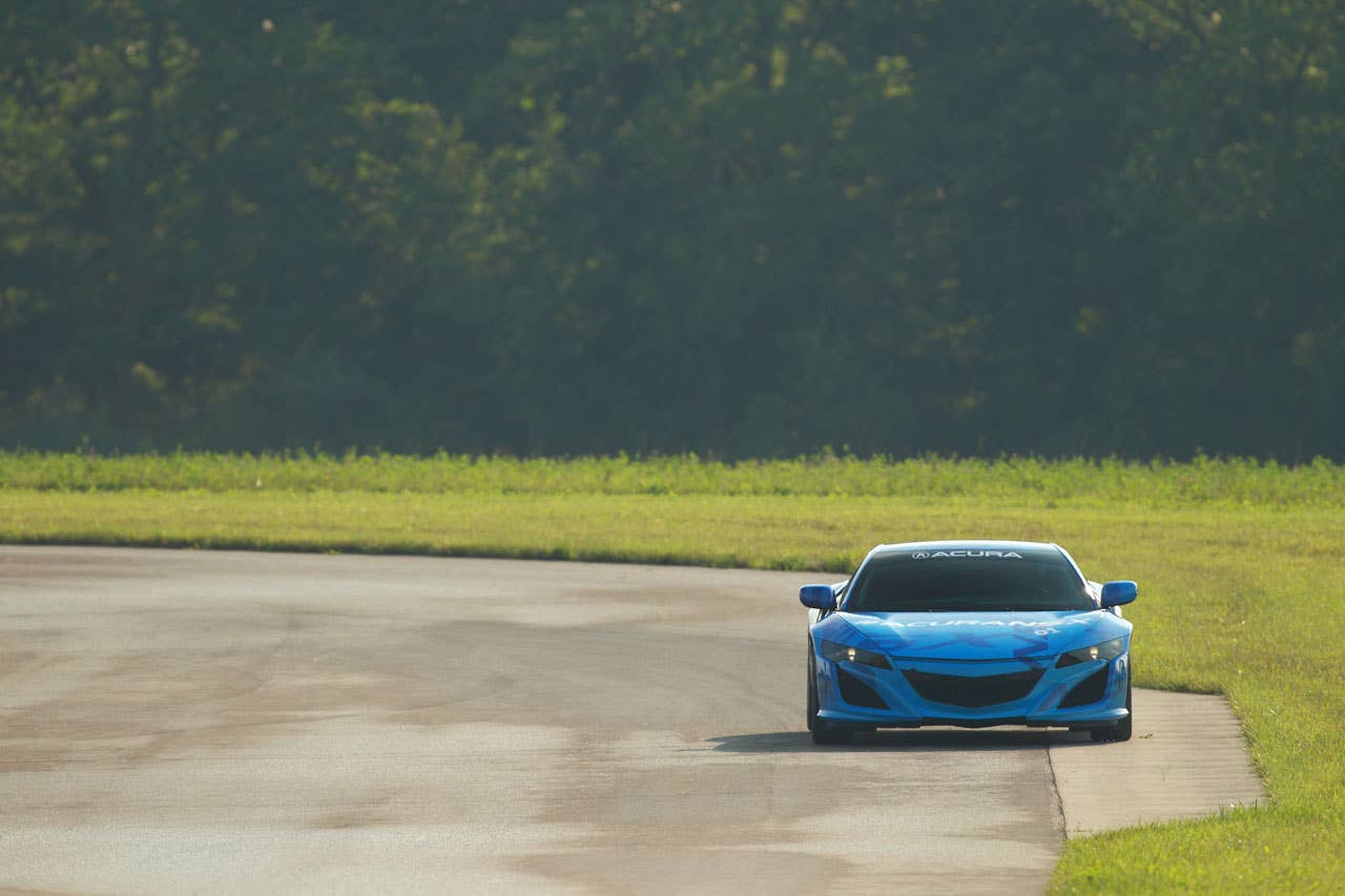 The Acura NSX Prototype makes its public running debut at Mid-Ohio in Lexington, Ohio.
