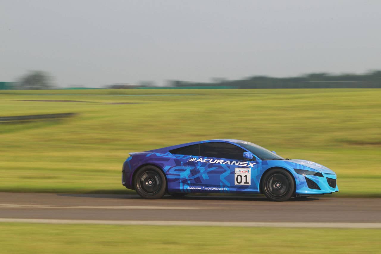 The Acura NSX Prototype makes its public running debut at Mid-Ohio in Lexington, Ohio.