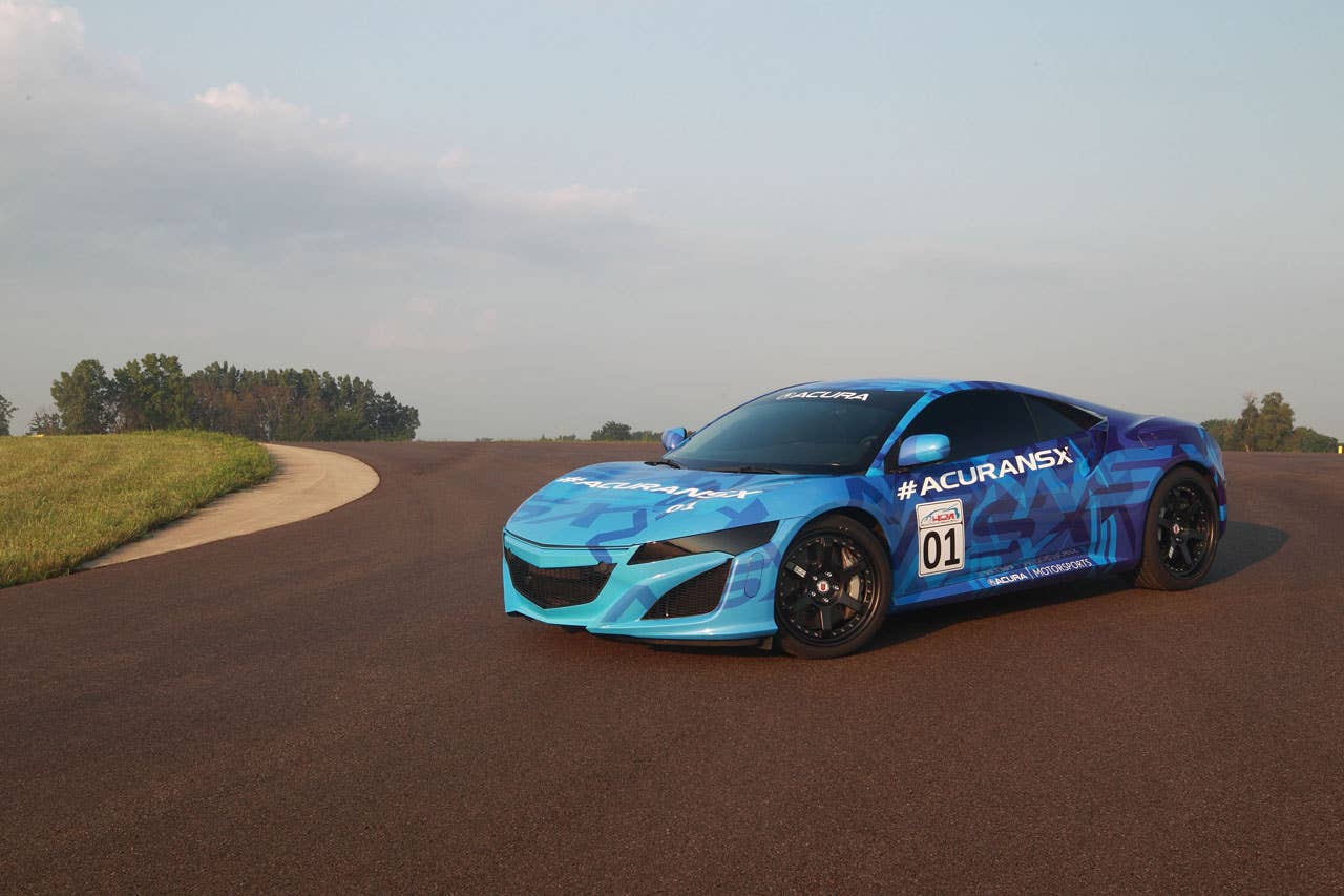 The Acura NSX Prototype makes its public running debut at Mid-Ohio in Lexington, Ohio.