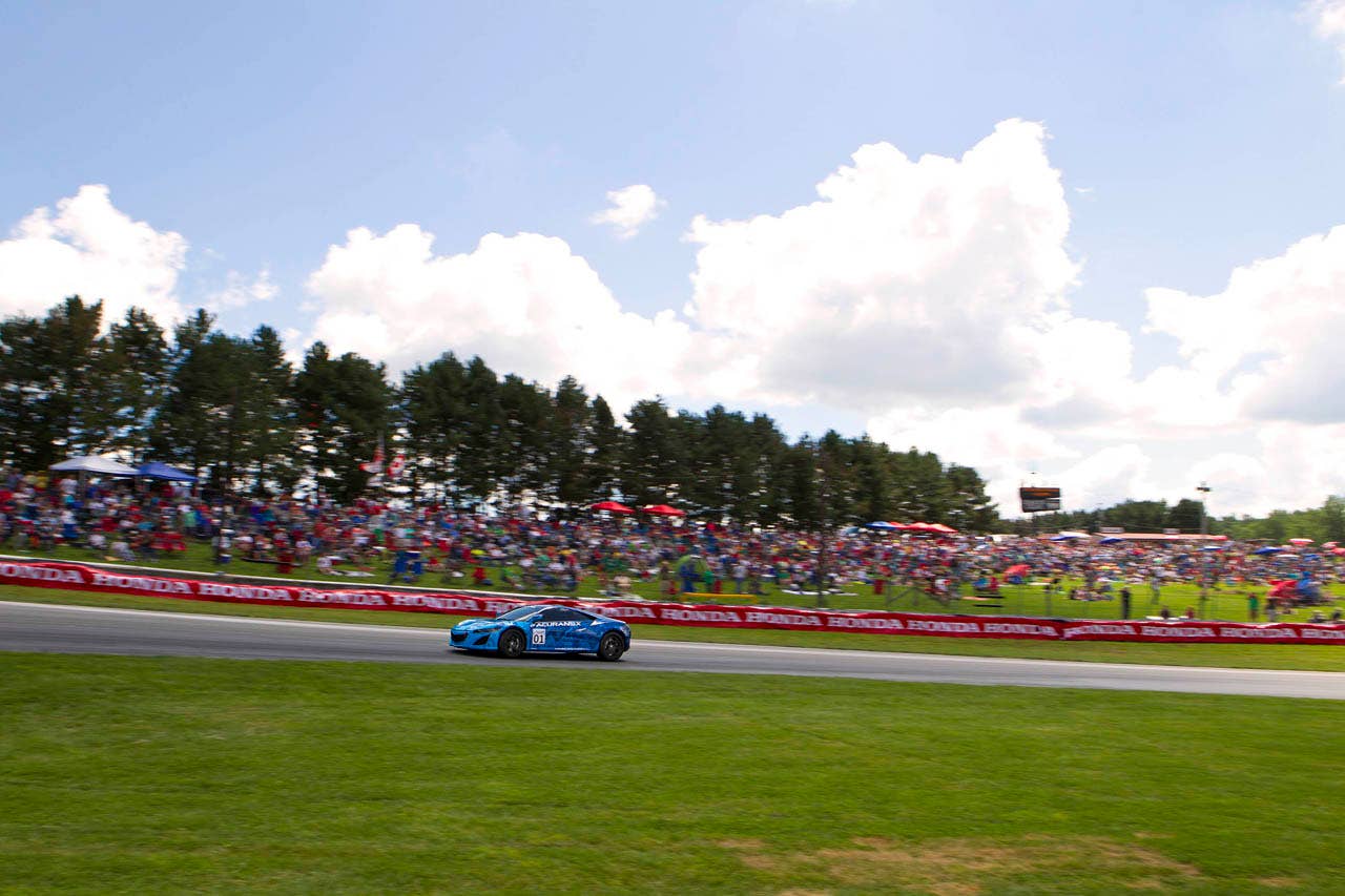 The Acura NSX Prototype makes its public running debut at Mid-Ohio in Lexington, Ohio.