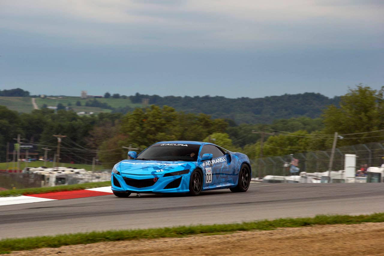 The Acura NSX Prototype makes its public running debut at Mid-Ohio in Lexington, Ohio.