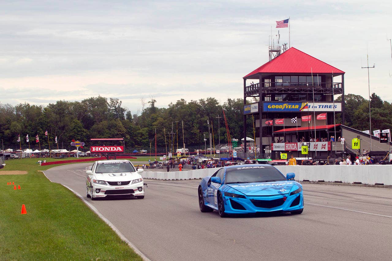 The Acura NSX Prototype makes its public running debut at Mid-Ohio in Lexington, Ohio.