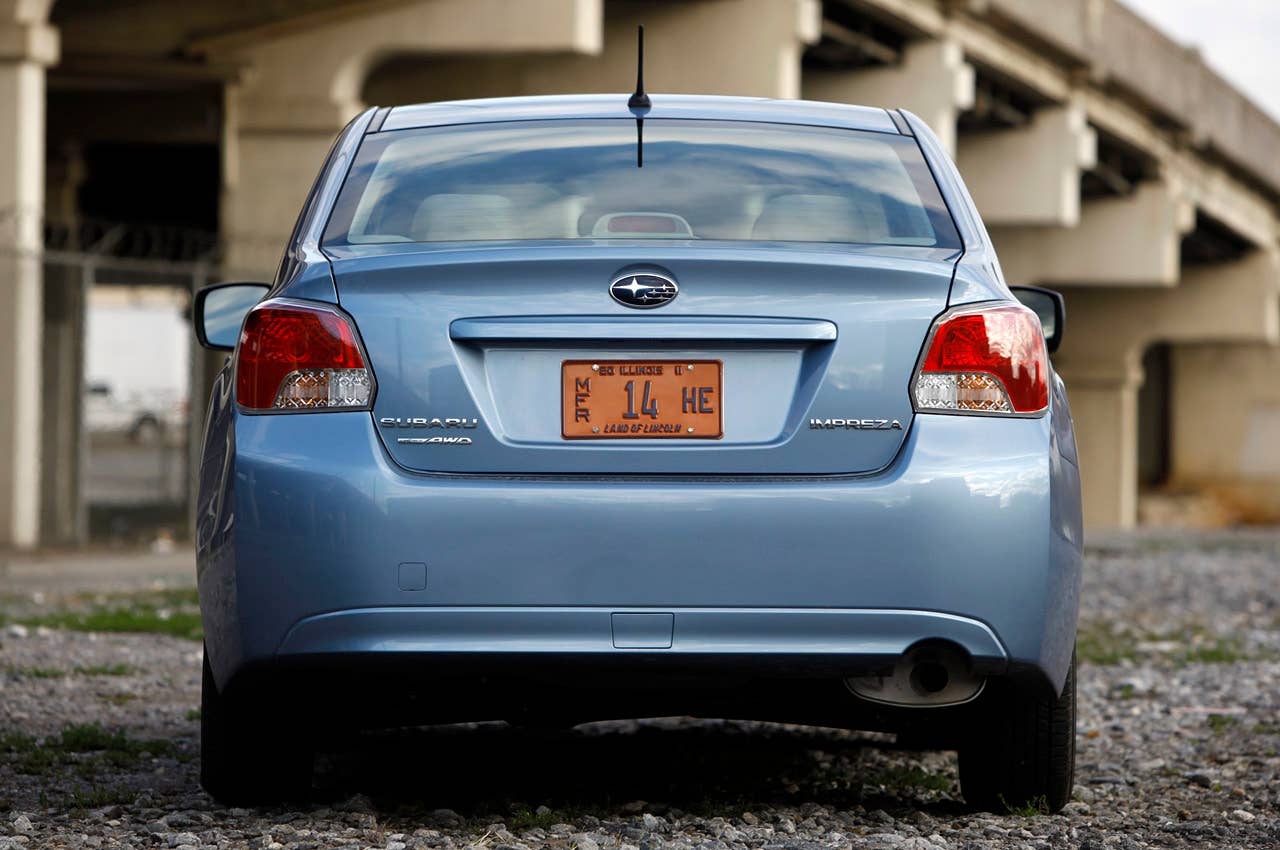 2012 Subaru Impreza rear view