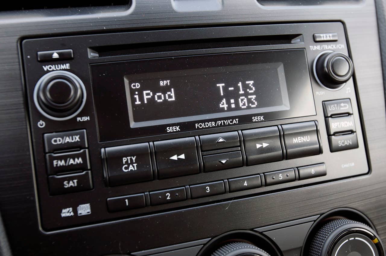 2012 Subaru Impreza audio controls