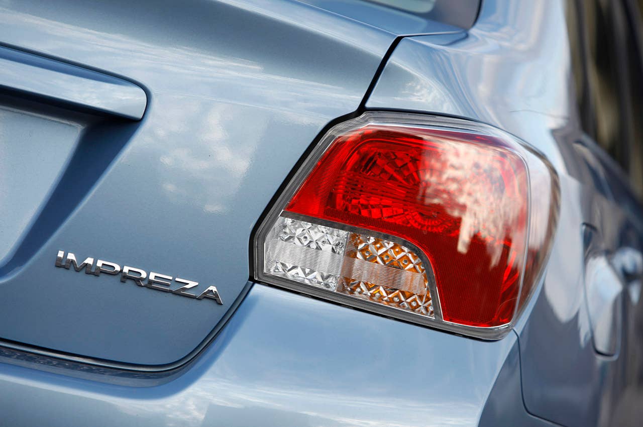 2012 Subaru Impreza taillight