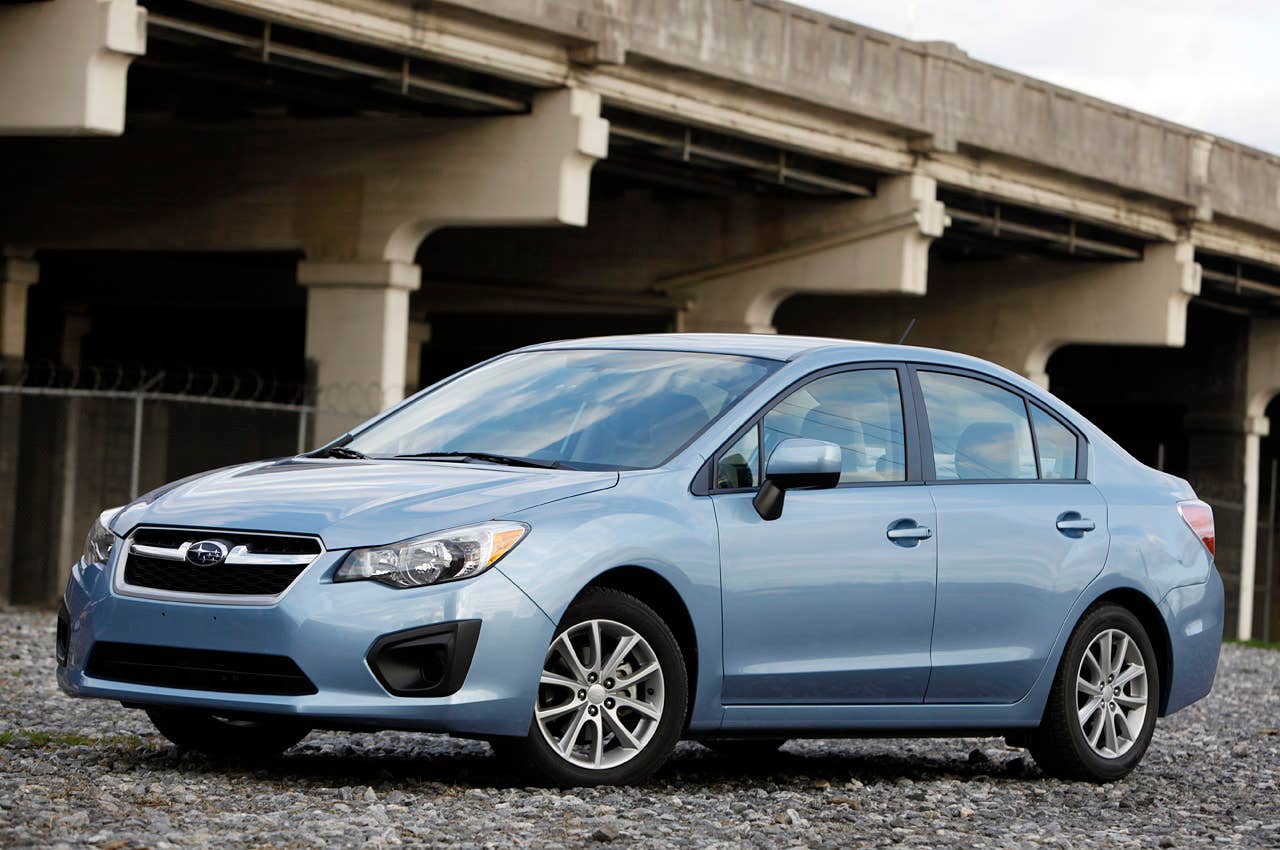 2012 Subaru Impreza front 3/4 view