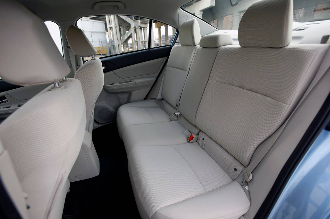 2012 Subaru Impreza rear seats