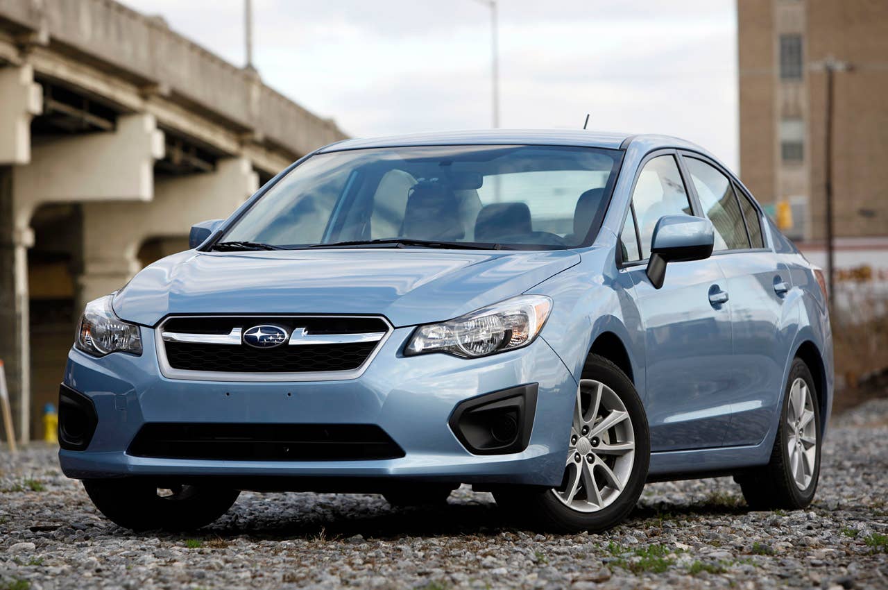 2012 Subaru Impreza front 3/4 view