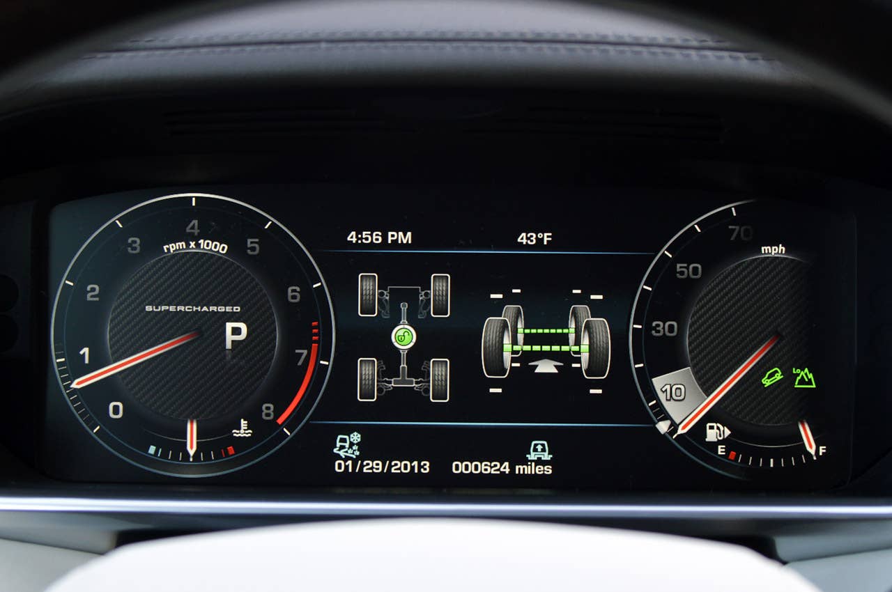 2013 Land Rover Range Rover gauges