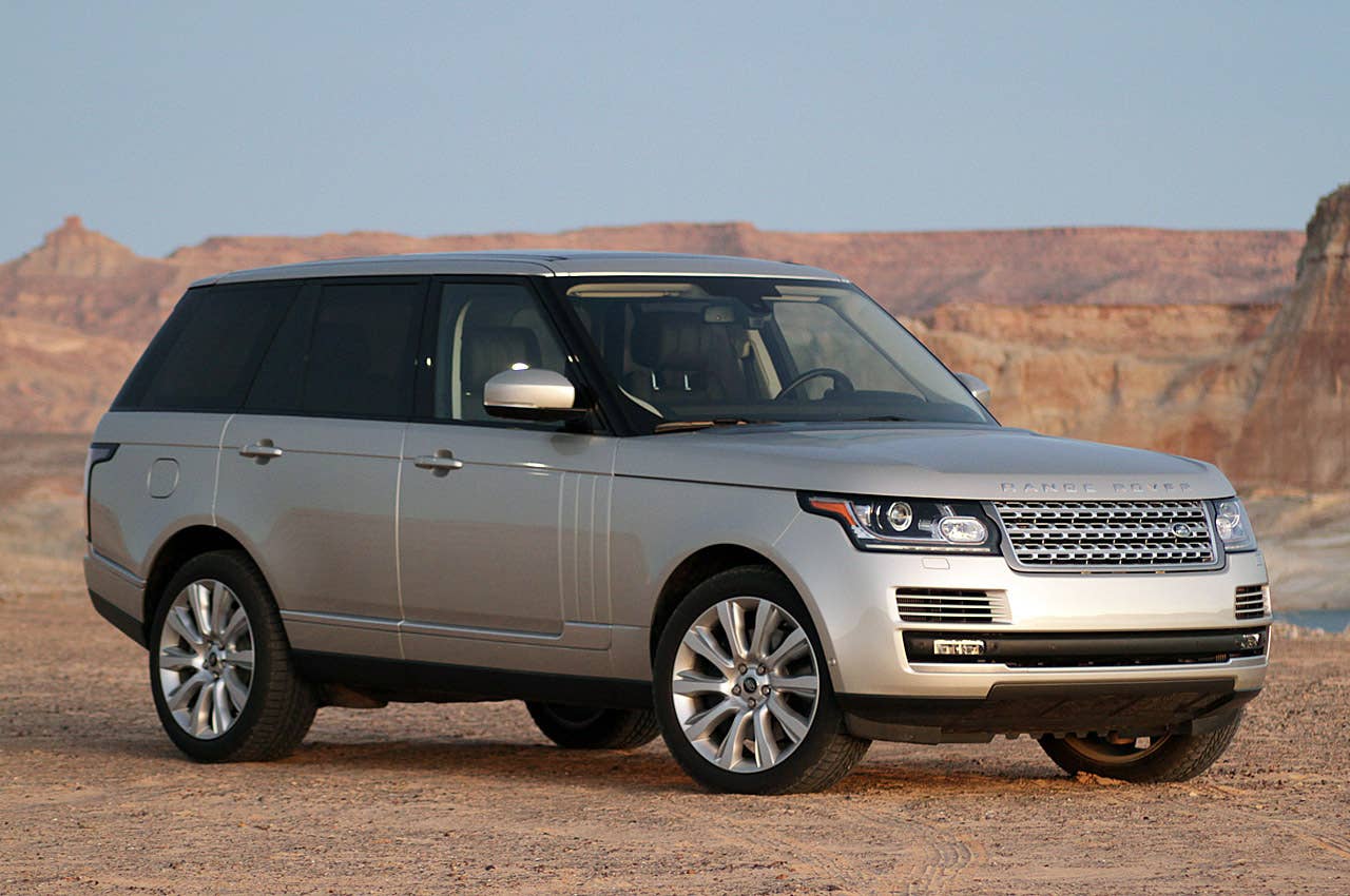 <p> 2013 Land Rover Range Rover front 3/4 view</p>