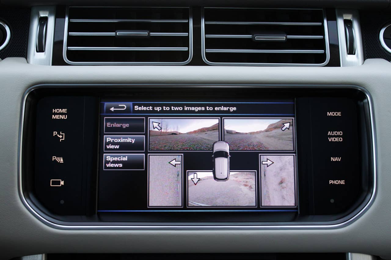 2013 Land Rover Range Rover exterior camera display