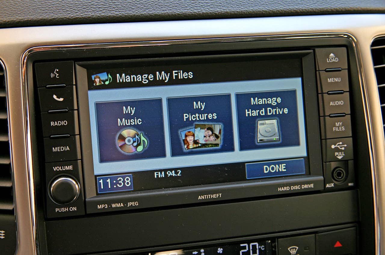 2011 Jeep Grand Cherokee 3.0 CRD multimedia system