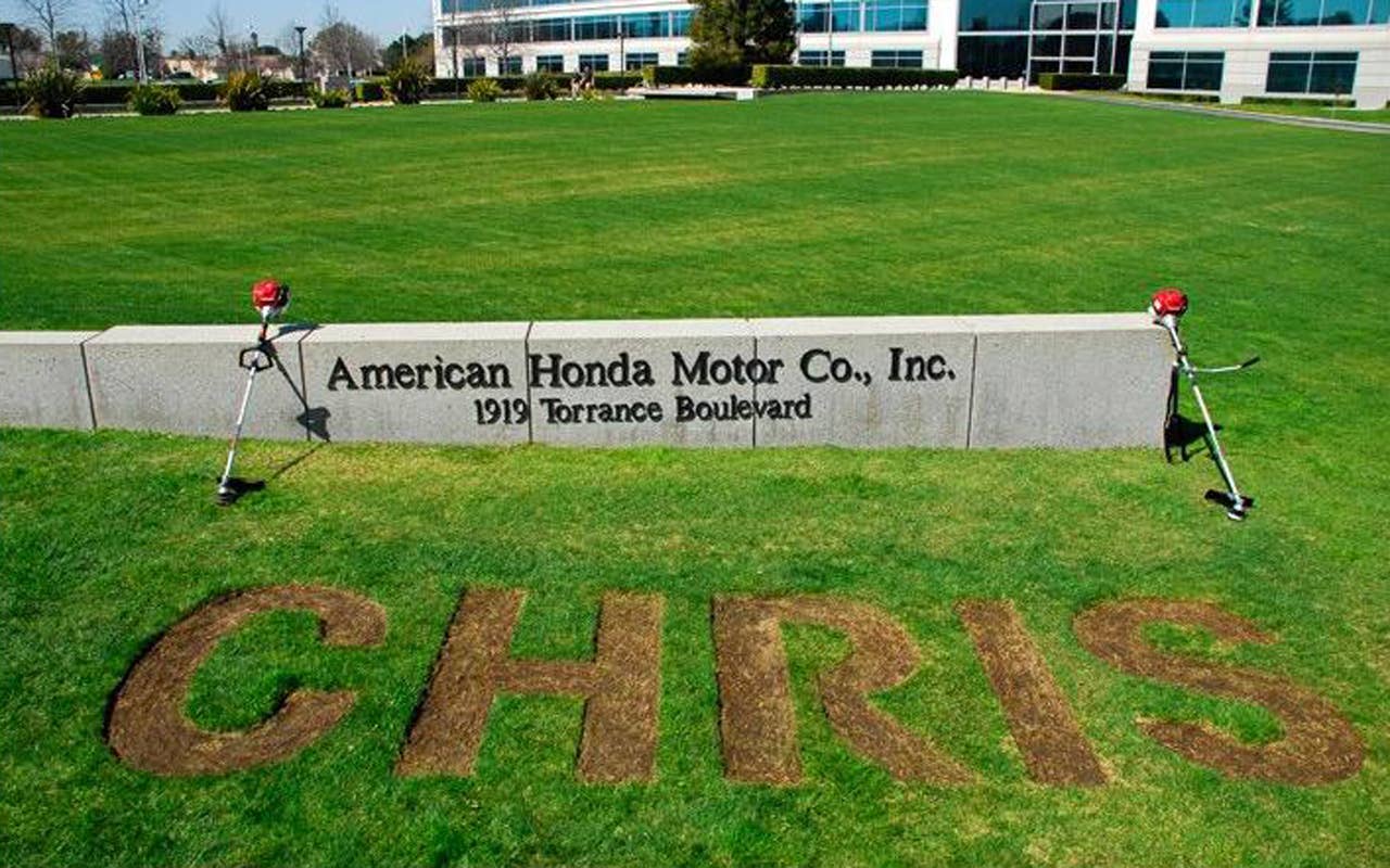 Honda's Torrance, Ca. corportate headquarters lawn
