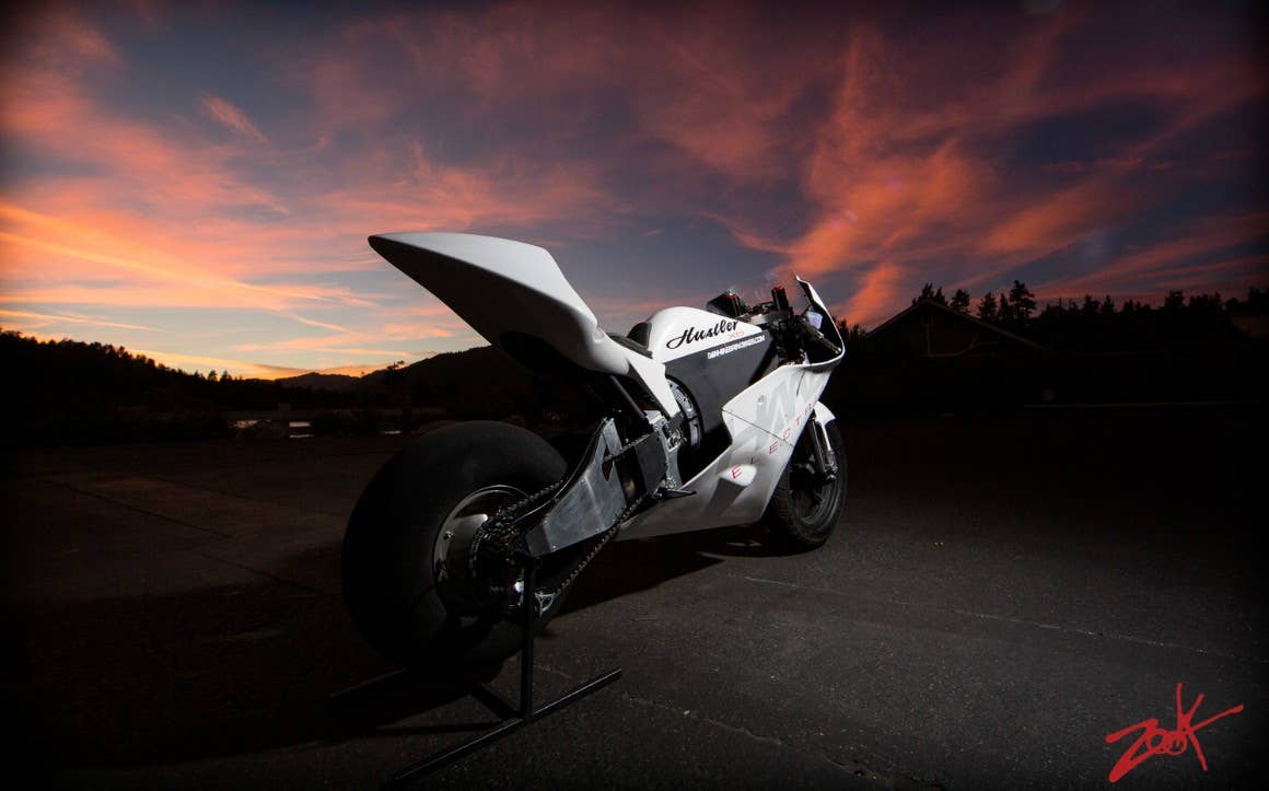 Dan Hanebrink's Hustler X5 electric sportsbike