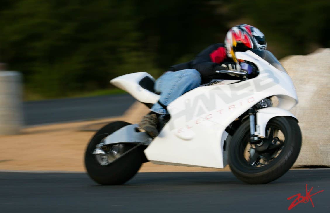 Dan Hanebrink's Hustler X5 electric sportsbike