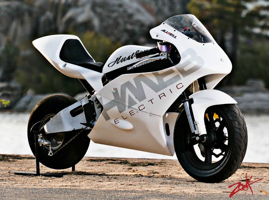 Dan Hanebrink's Hustler X5 electric sportsbike