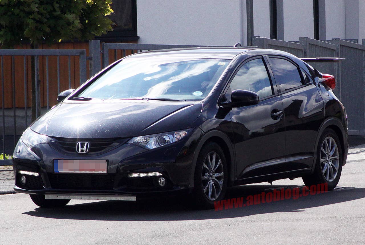 Civic Type R Spy Shots front 3/4