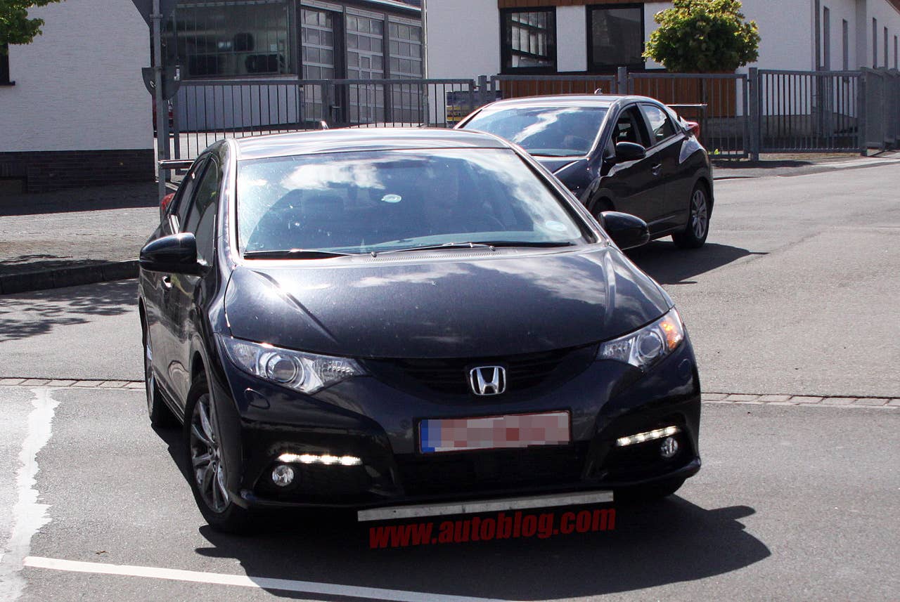 Civic Type R Spy Shots front 3/4