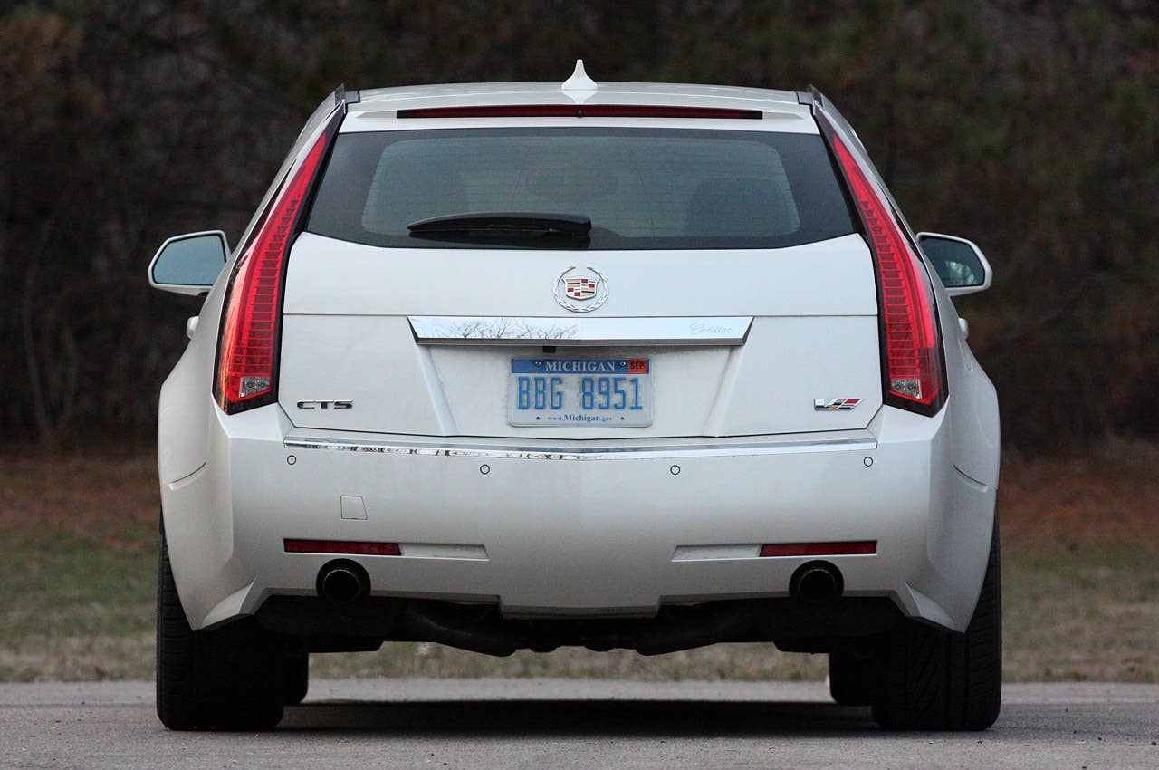 2011 Cadillac CTS-V Sport Wagon rear view