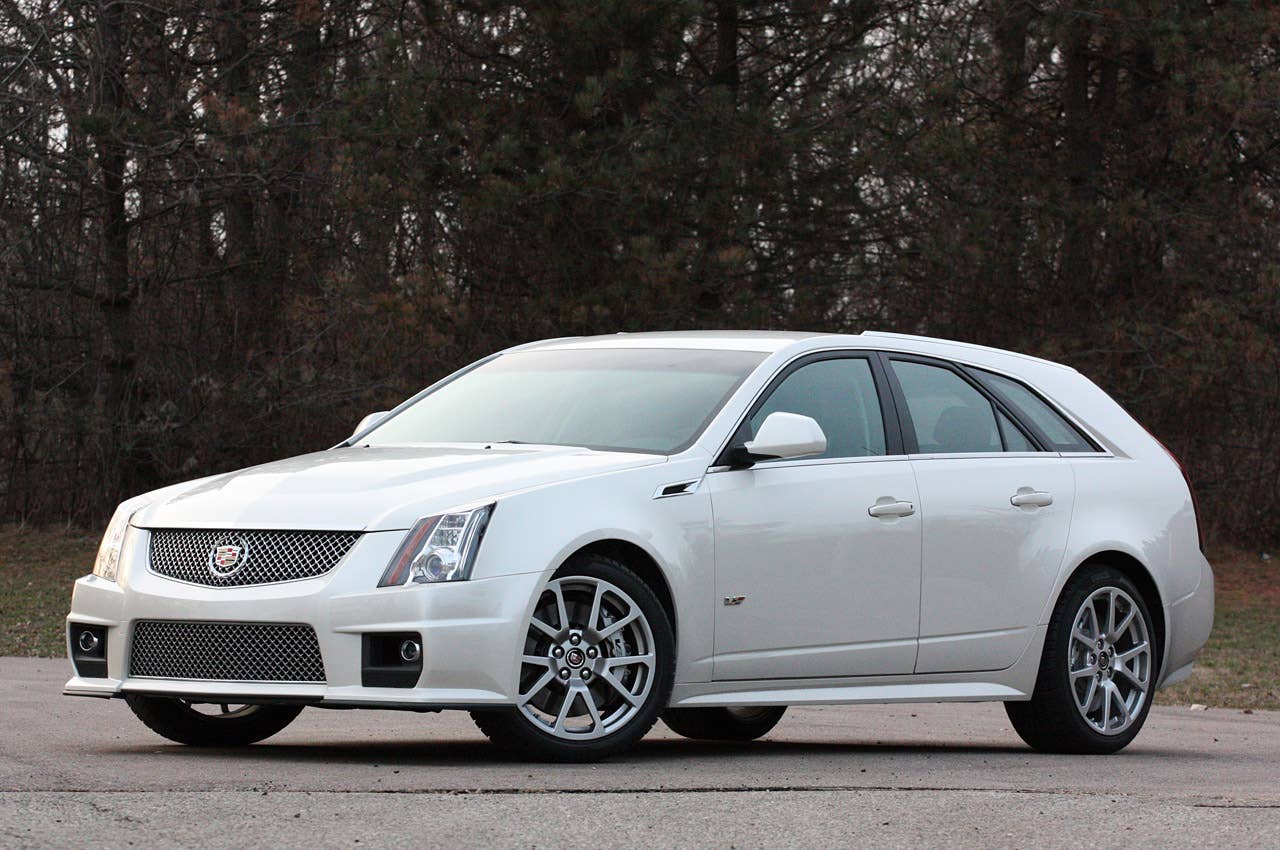 2011 Cadillac CTS-V Sport Wagon front 3/4 view
