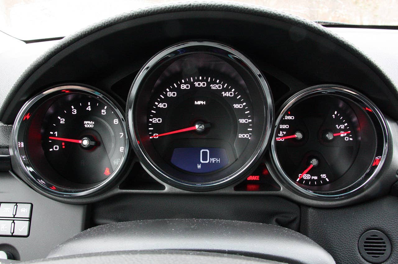 2011 Cadillac CTS-V Sport Wagon gauges