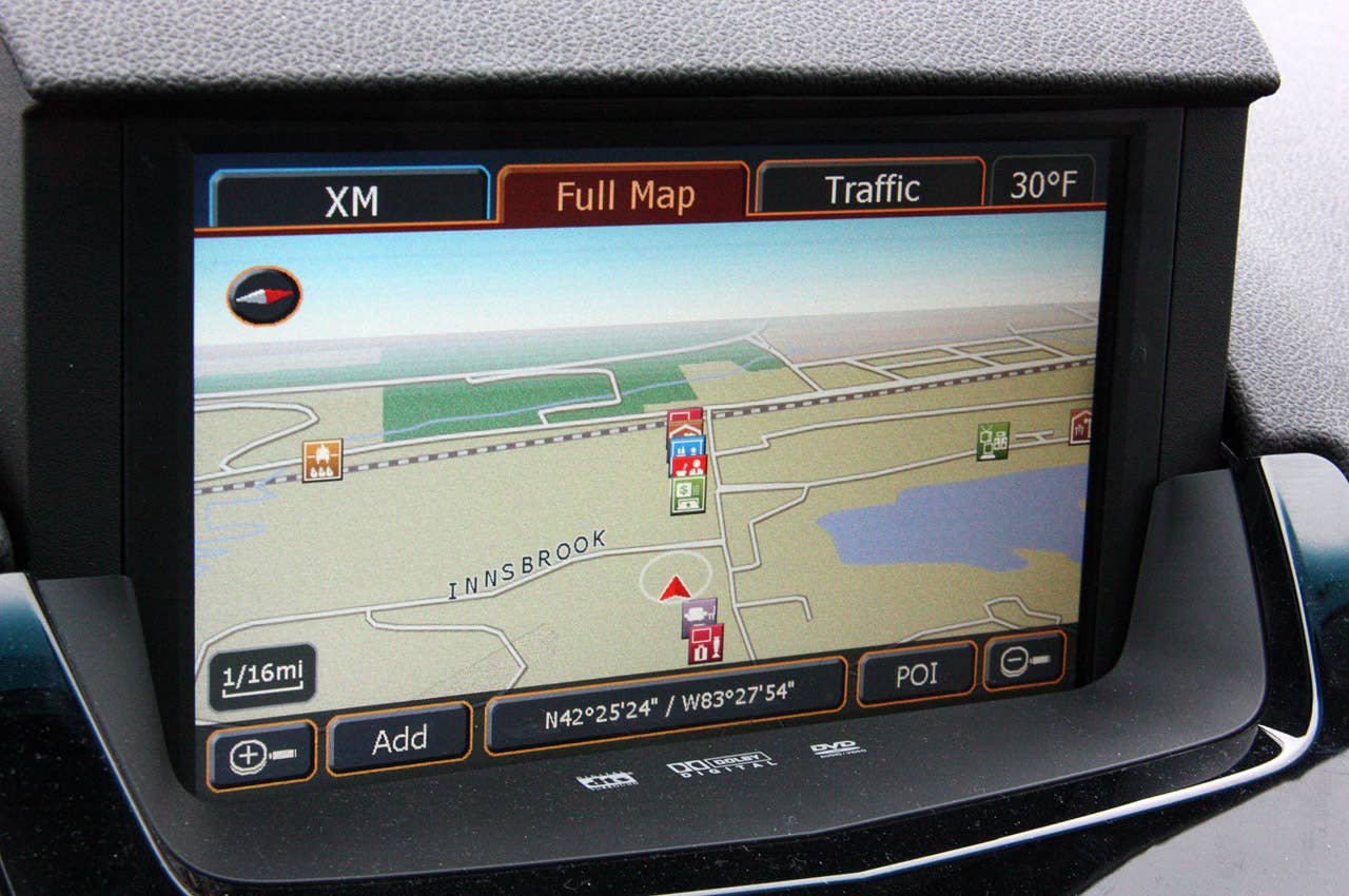 2011 Cadillac CTS-V Sport Wagon navigation system