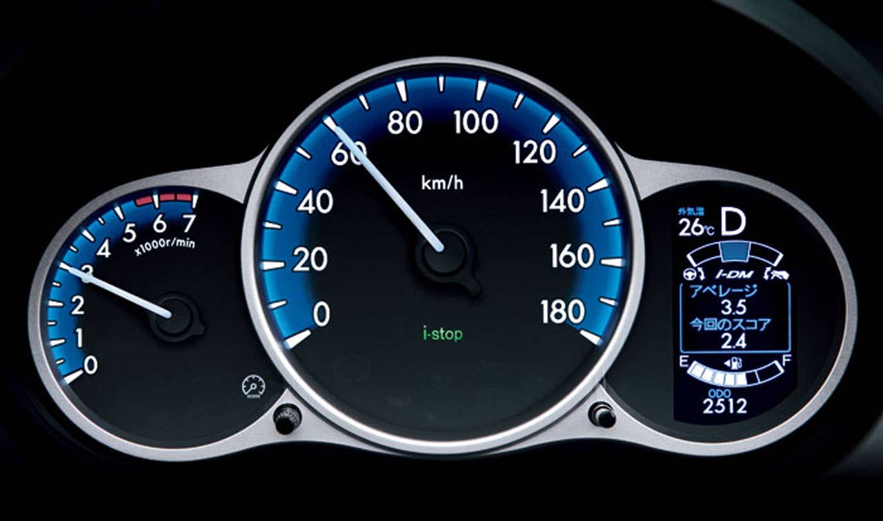 Mazda Demio gauges
