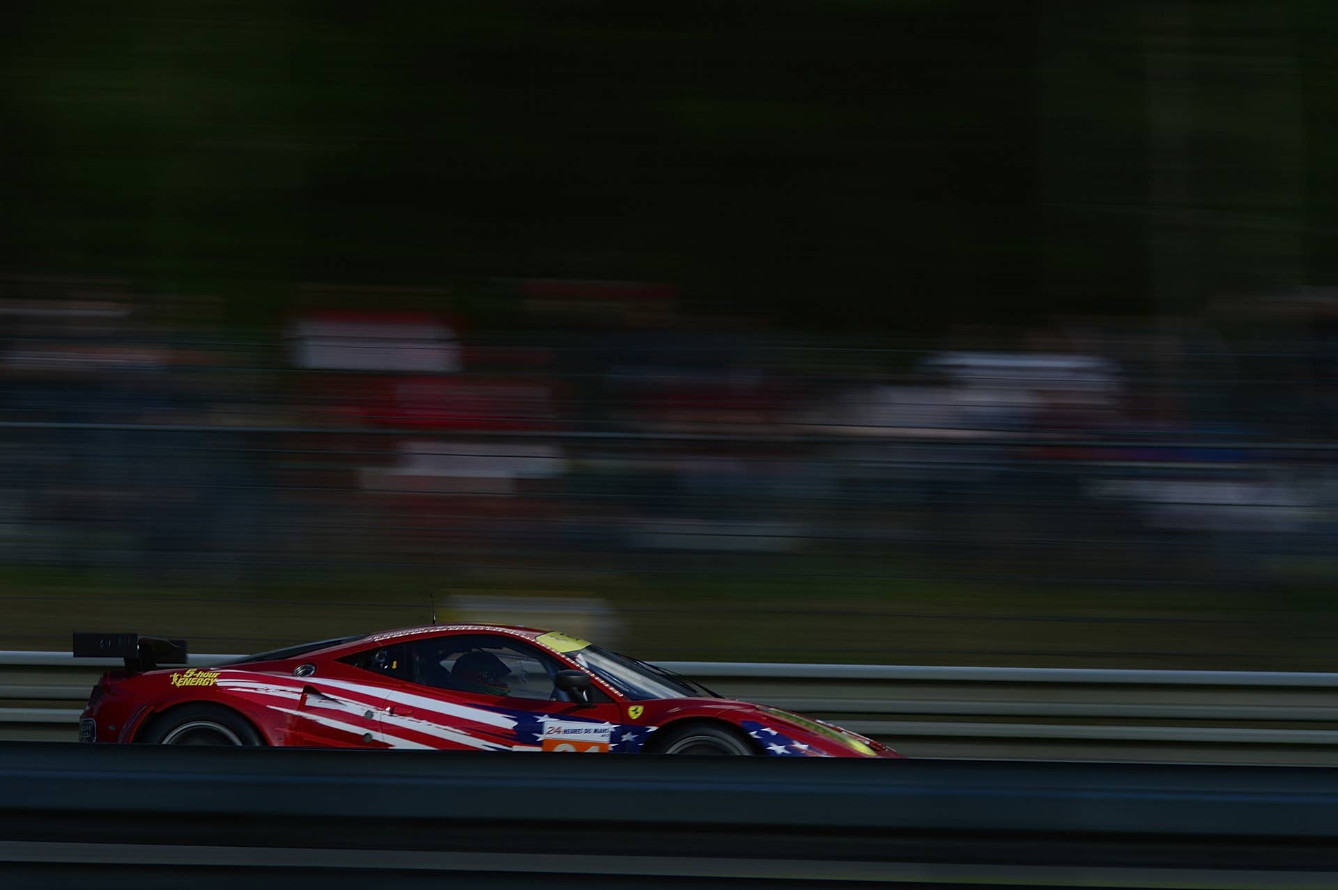 LE MANS, FRANCE - JUNE 16: The #61 AF Corse-Waltrip Ferrari 458 driven by Rob Kauffman of the United States, Brian Vickers of the United States and Rui Aguas of Portugal during the 80th running of the Le Mans 24 Hour race at the Circuit des 24 Heures du Mans on June 16, 2012 in Le Mans, France (Photo by Rick Dole/Getty Images)