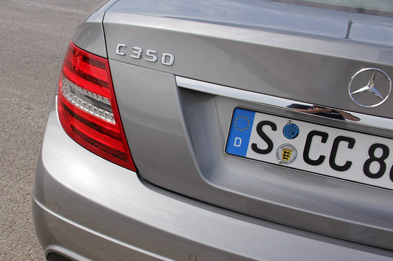 2012 Mercedes C-Class Coupe rear detail