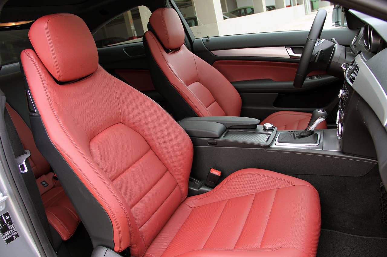 2012 Mercedes C-Class Coupe front seats