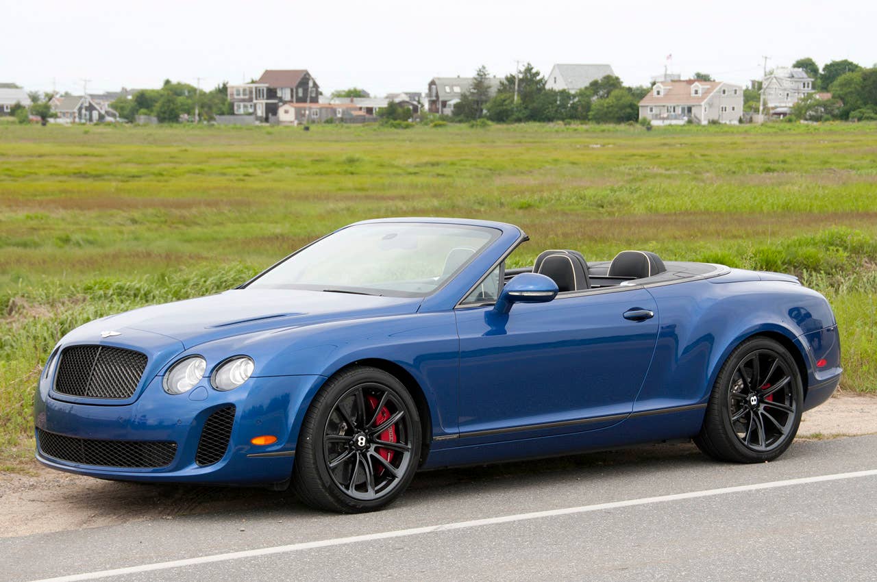 2012 Bentley Continental Supersports Convertible front 3/4 view