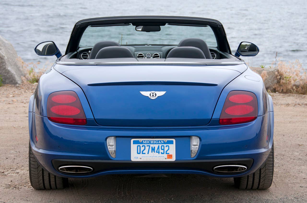 2012 Bentley Continental Supersports Convertible rear view