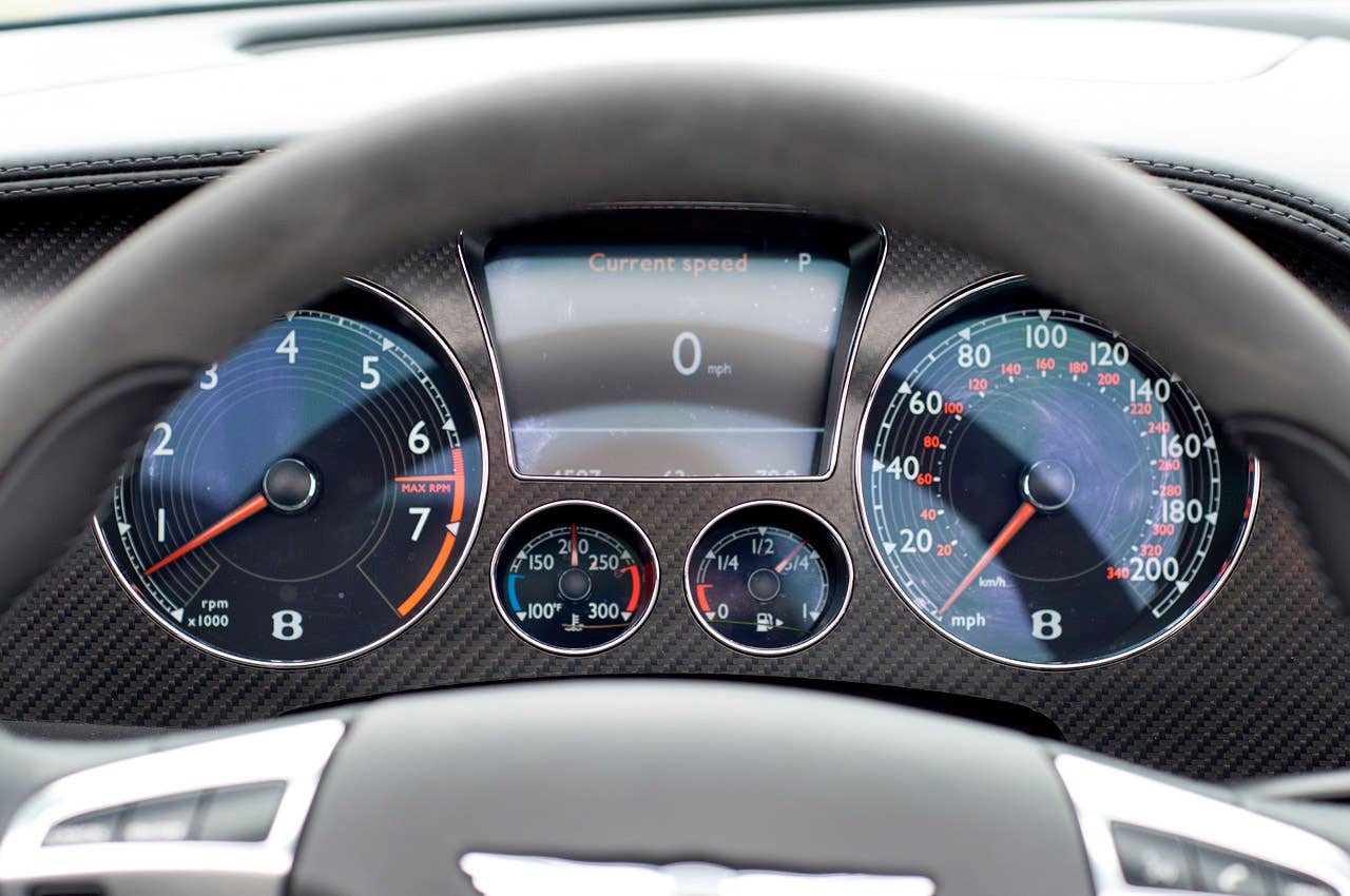 2012 Bentley Continental Supersports Convertible gauges