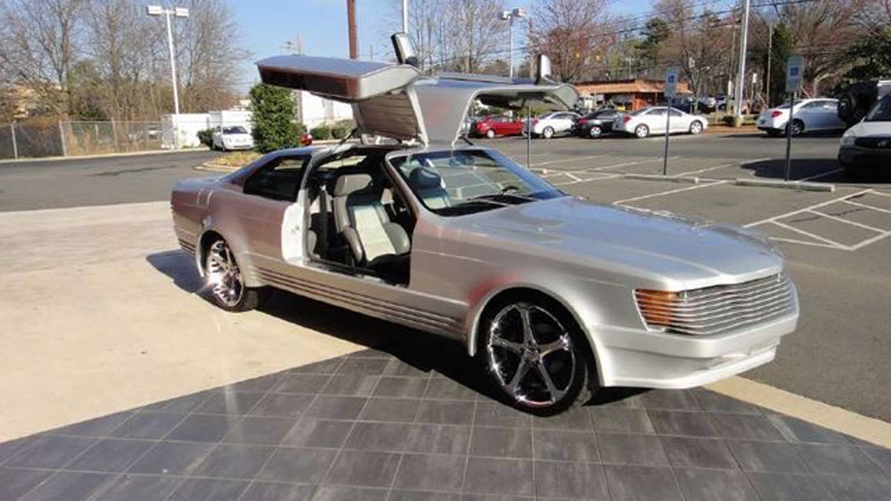 1976 Mercedes-Benz 450 SEL Sbarro Gullwing front 3.4
