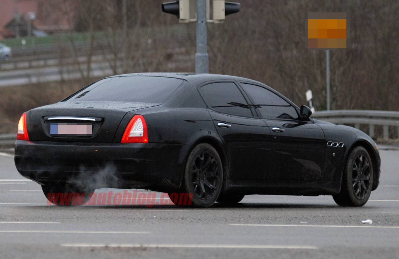 Maserati Quattroporte Spy Shots rear 3/4