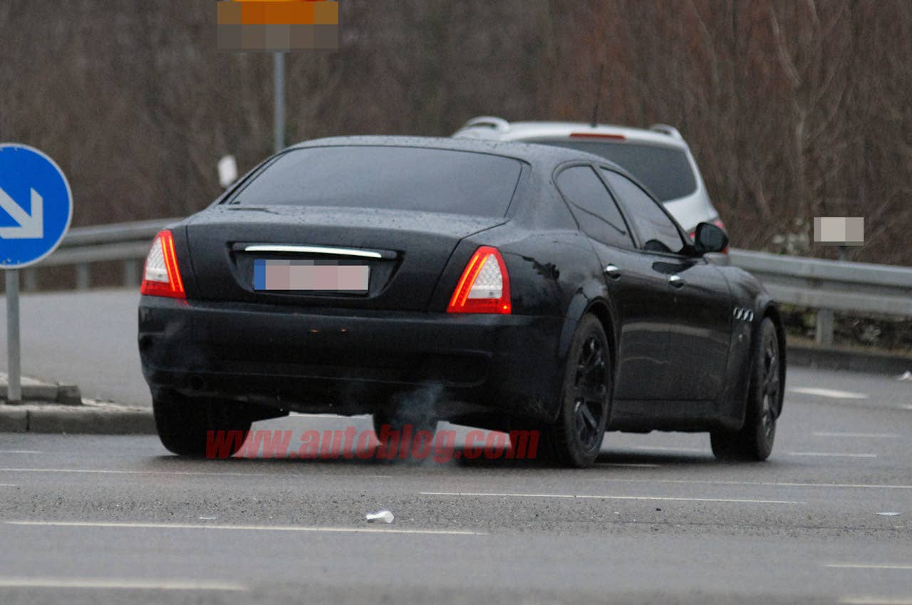 Maserati Quattroporte Spy Shots rear 3/4