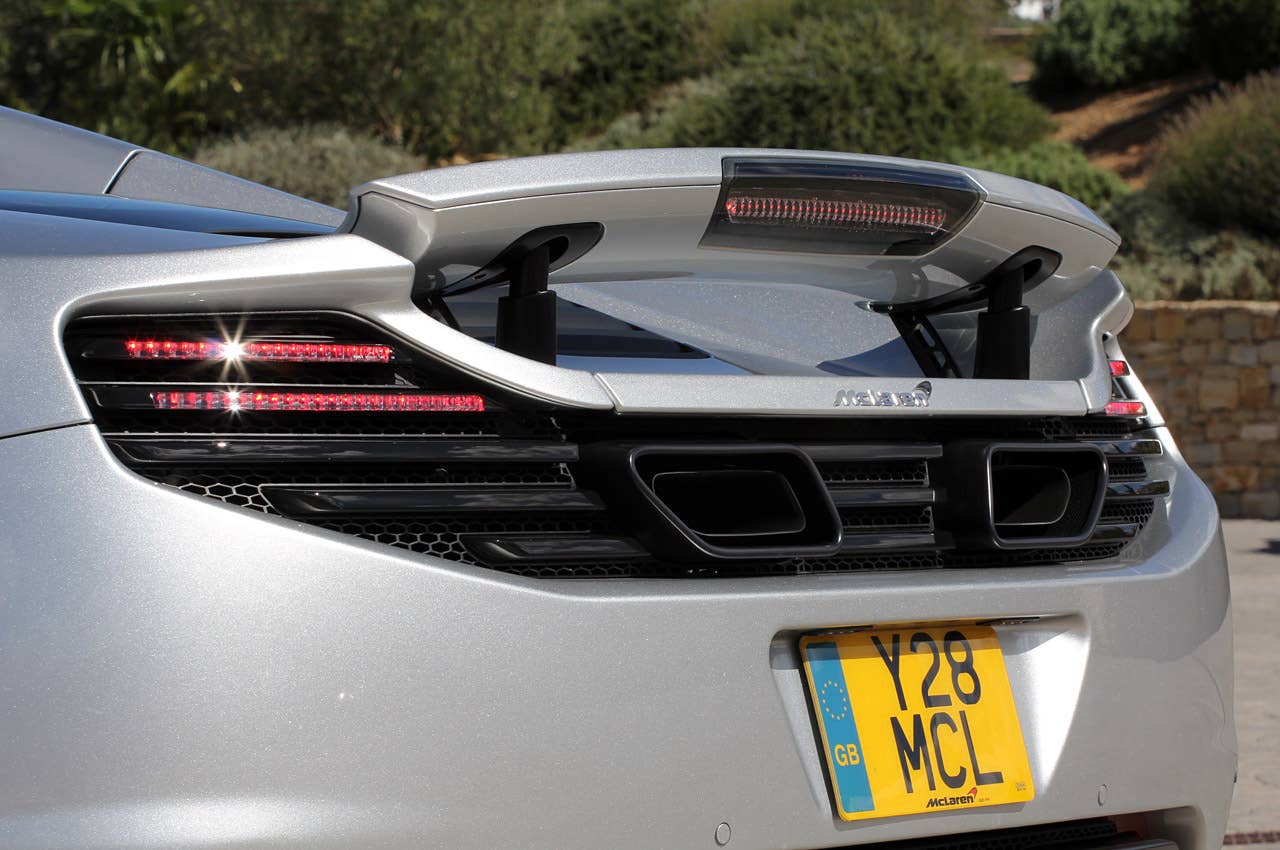 2013 McLaren MP4-12C Spider rear spoiler