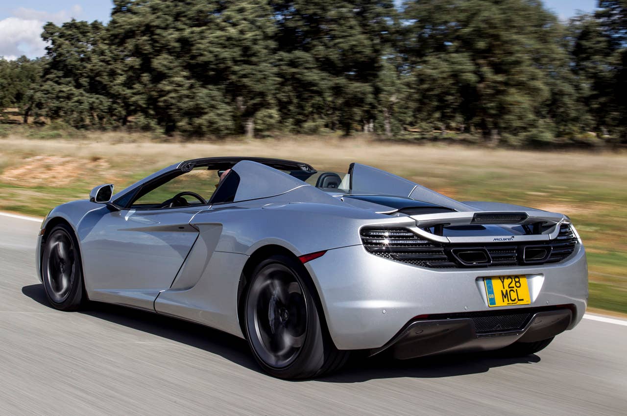 2013 McLaren MP4-12C Spider driving
