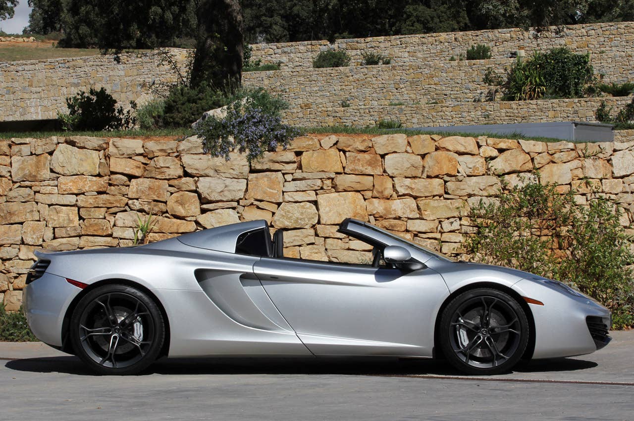 2013 McLaren MP4-12C Spider side view