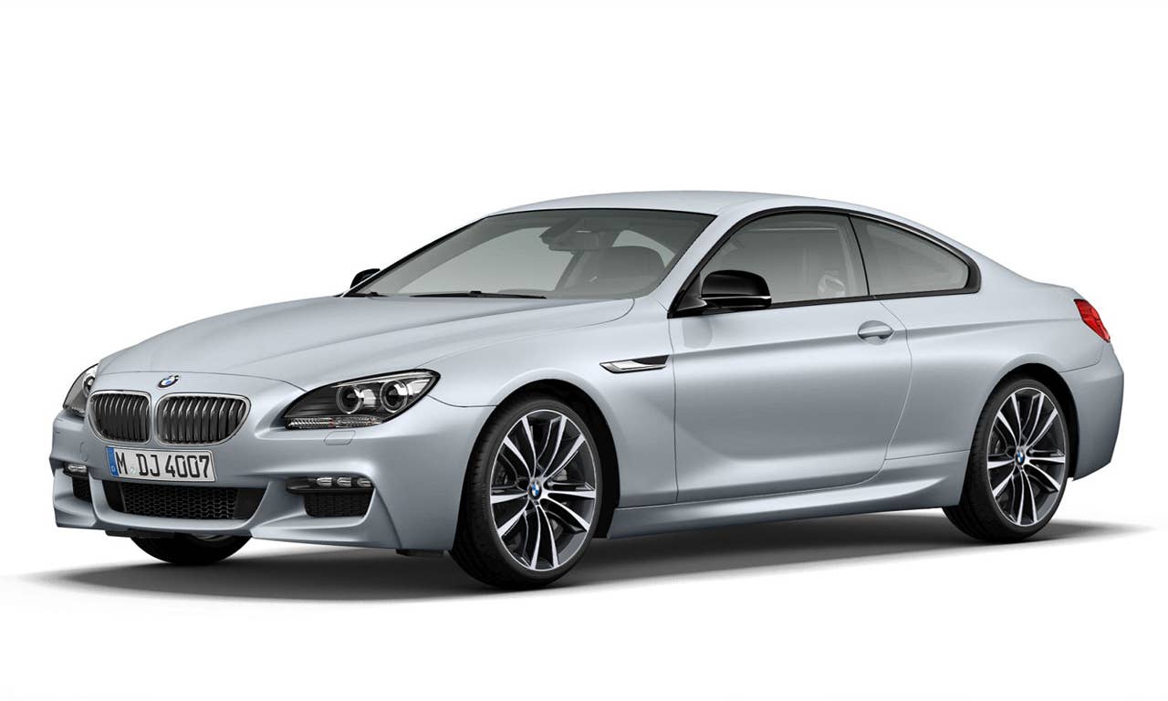2013 BMW 650i Coupe Frozen Silver Edition front 3/4
