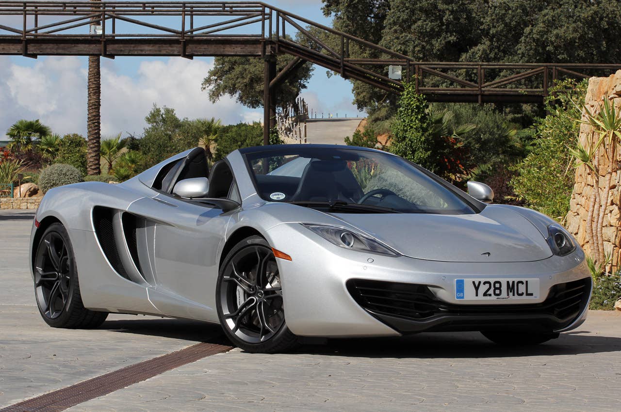 2013 McLaren MP4-12C Spider front 3/4 view