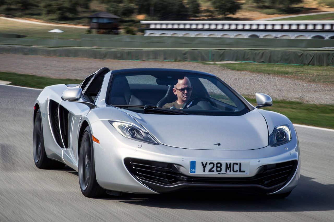 2013 McLaren MP4-12C Spider driving